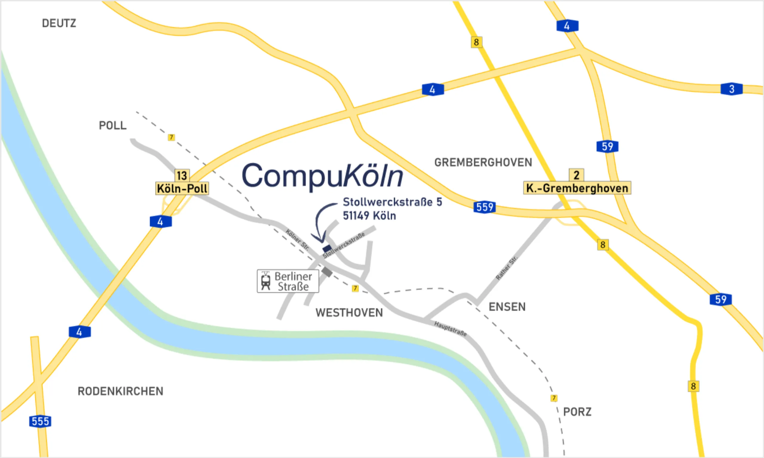 Anfahrtskizze CompuKöln