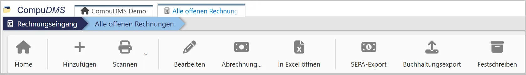 CompuDMS Rechnungseingang Workflow
