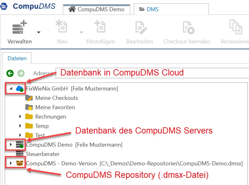 CompuDMS Dateiablage/ Volltexsuche