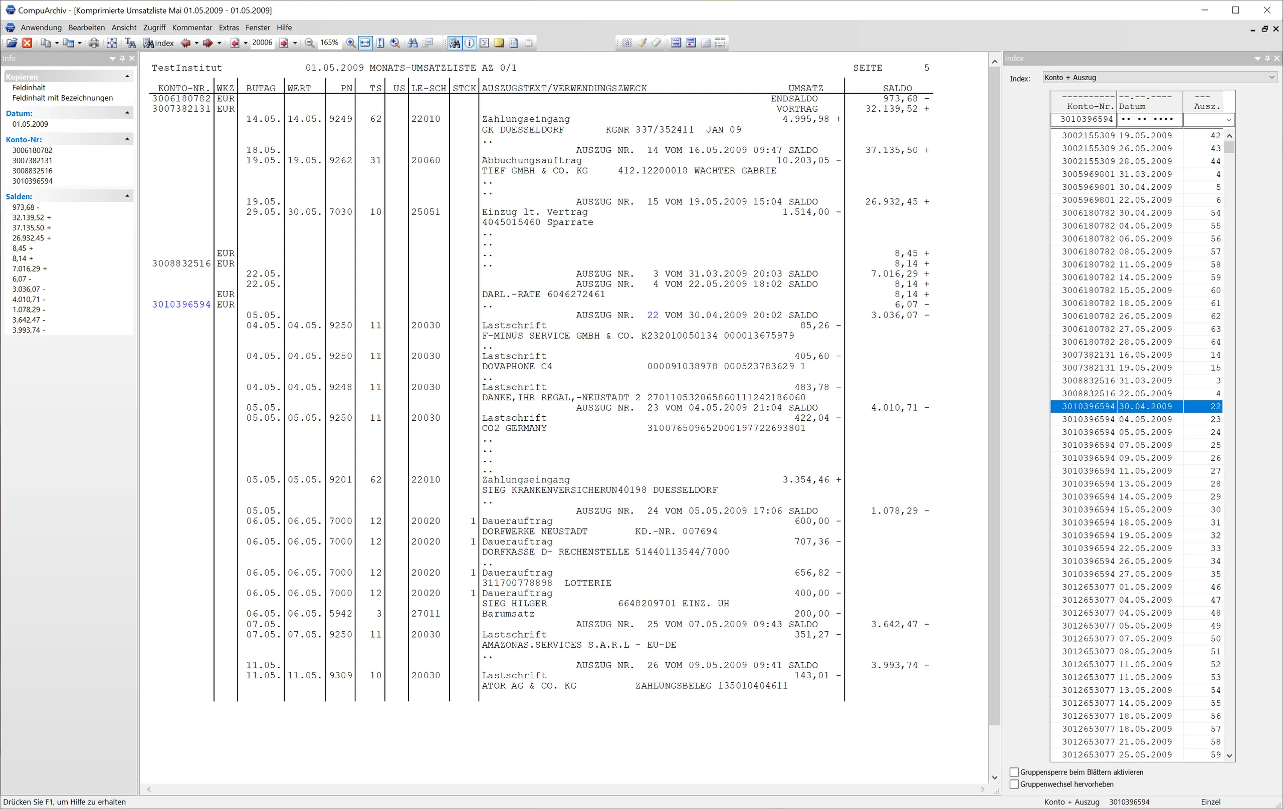 Screenshot von CompuArchiv
