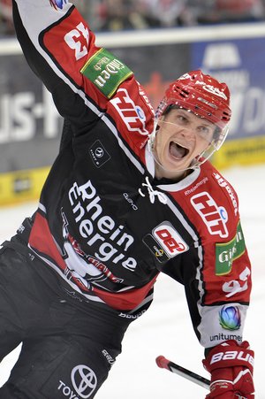 Foto von einem Spieler der Kölner Haie