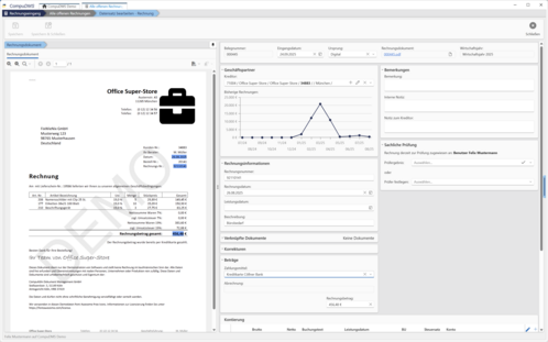Rechnungsworkflow: automatische Eingangsrechnungserfassung