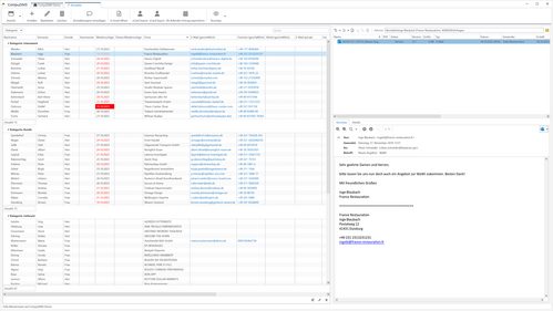 CompuDMS-Workflow Kontaktverwaltung: Übersicht