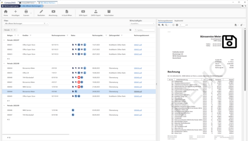 CompuSME-Workflow: Rechnungseingang - Übersicht