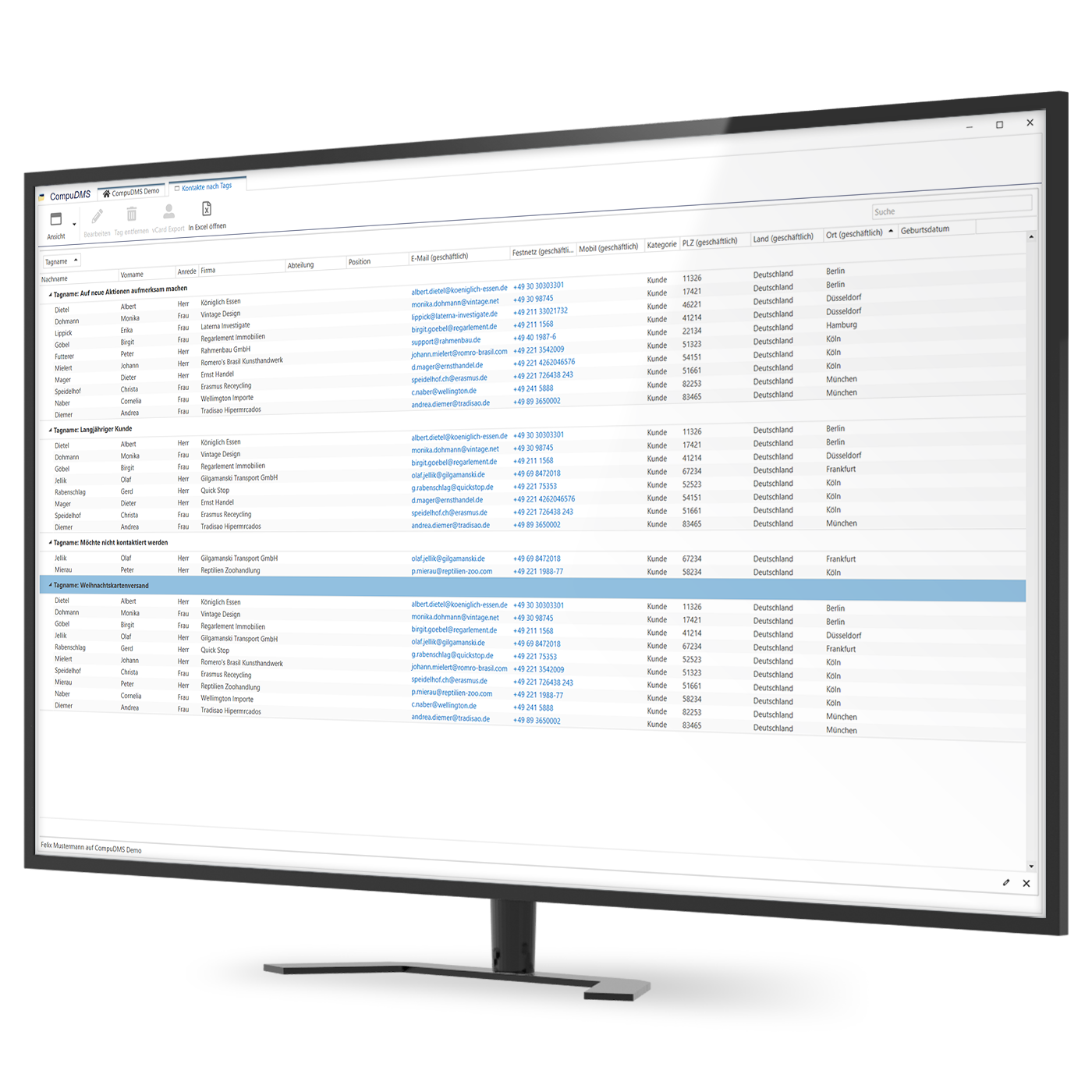 CompuDMS-Kontaktverwaltung_Übersicht