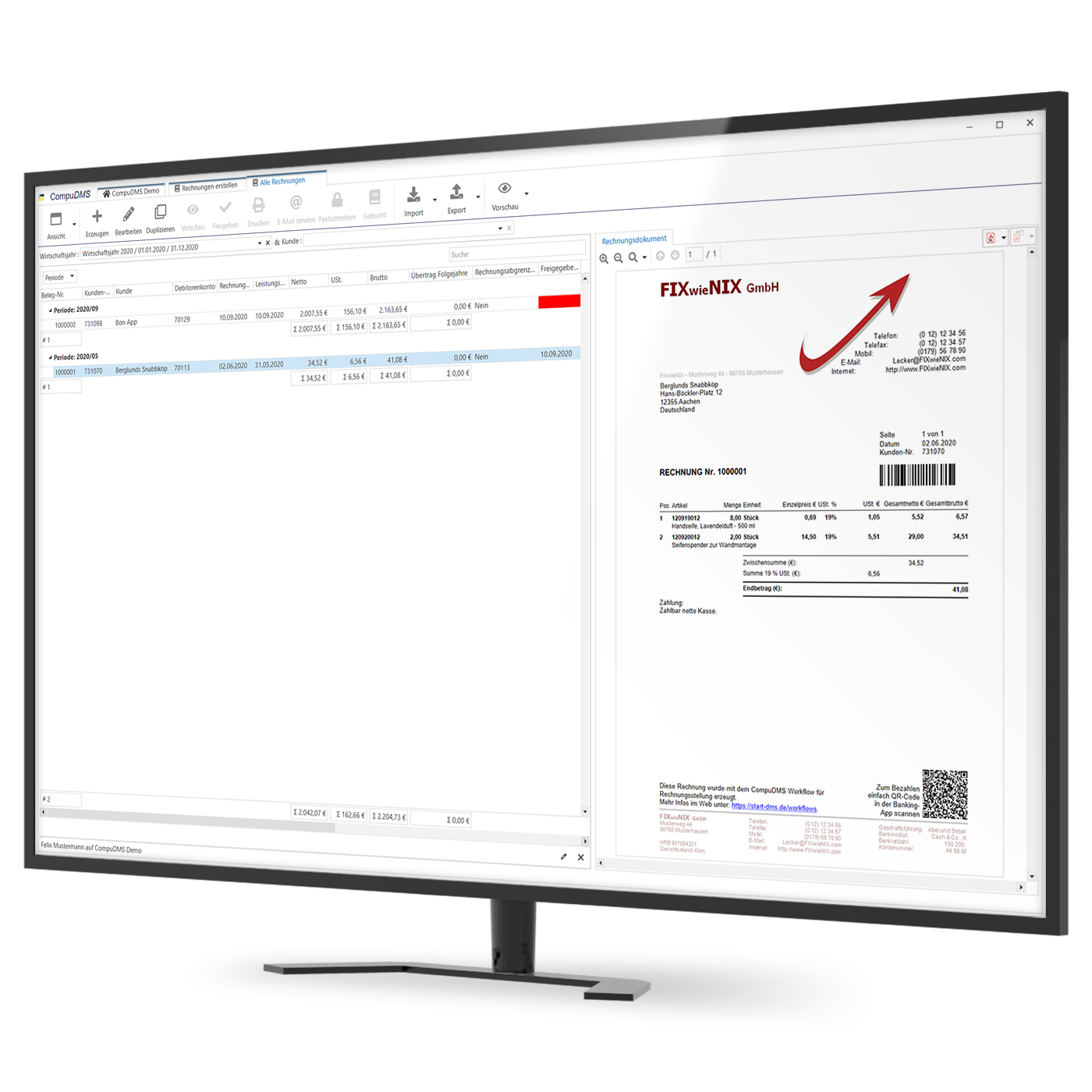 CompuDMS-Rechnungsstellung_Übersicht